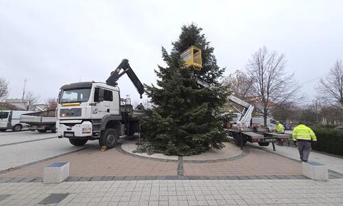 Gödöllő karácsonyfa főtér